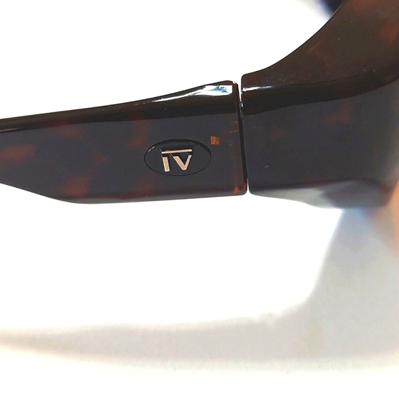 Unisex Dark Tortoise Frame Brown Lens Sunglasses Wrap Arounds - Picture 5 of 6